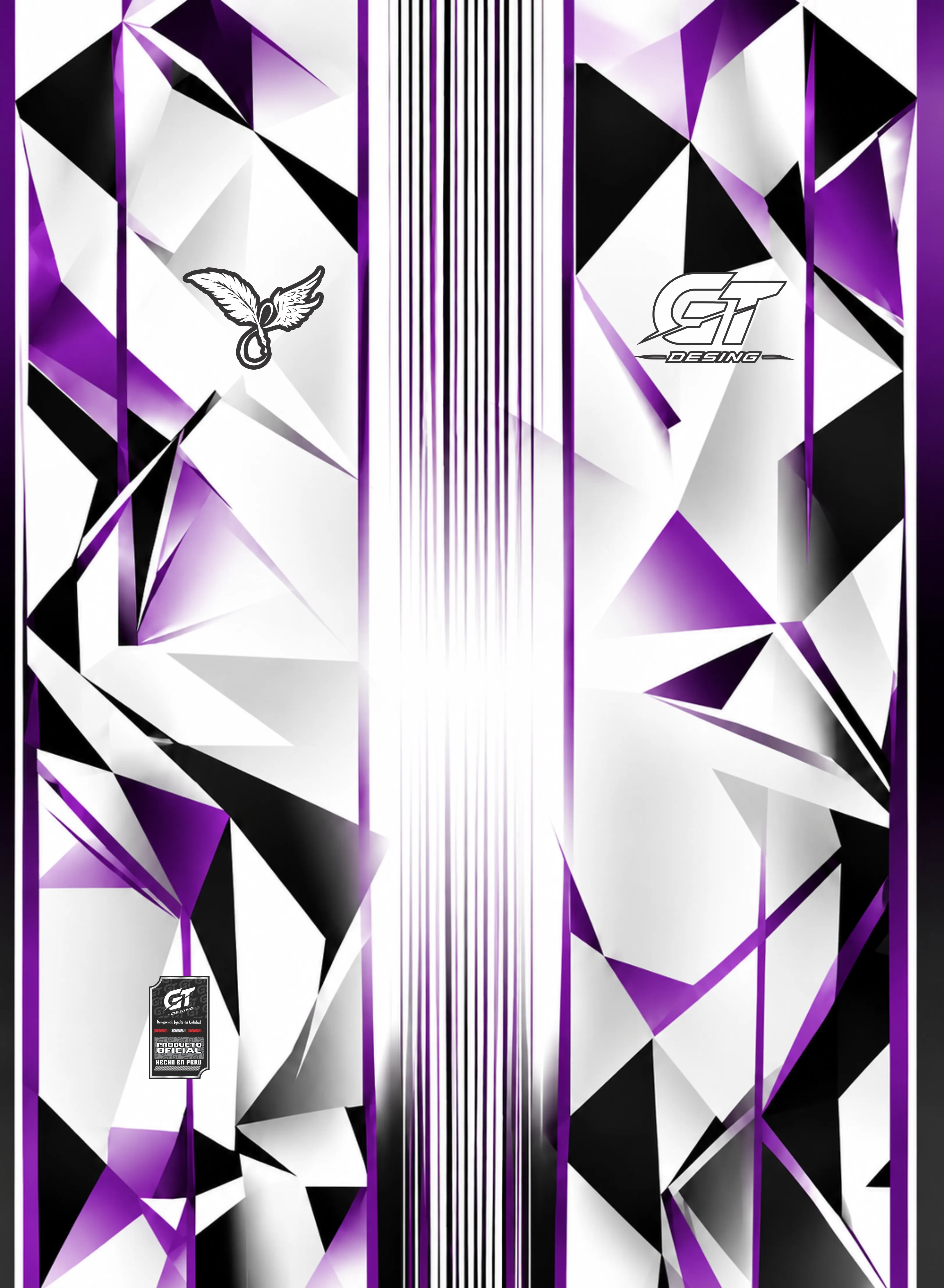 diseño morado geometrico